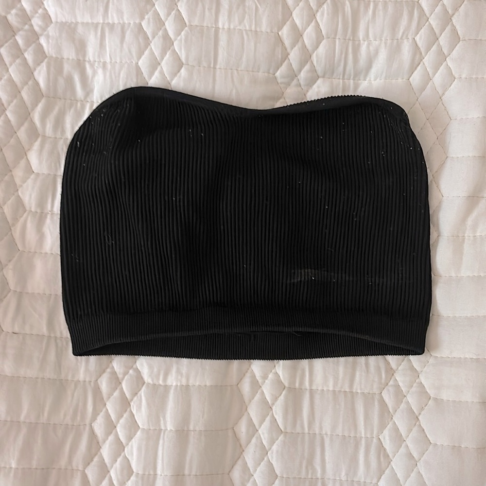 Black ripped tube top